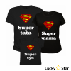 Zestaw Koszulek SUPER MAMA, TATA, SYN
